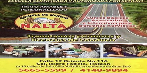 ESCUELA DE MANEJO NALTA
