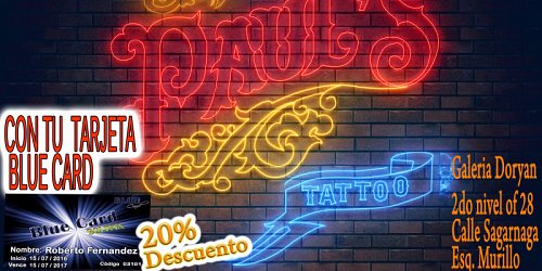 TARJETA BLUE CARD