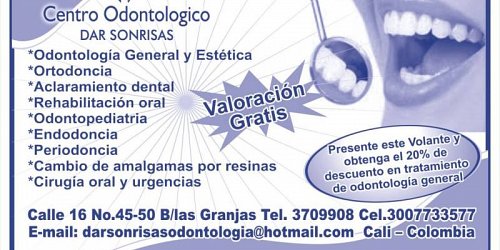 CENTRO ODONTOLOGICO DAR SONRISAS DR. KATHERINE DIAZ V