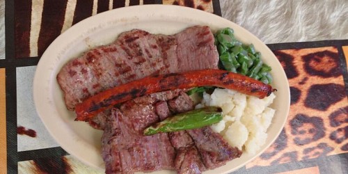 Tacos de arrachera y chistorra Don Mario