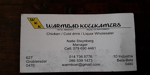 Warmbad Koelkamers