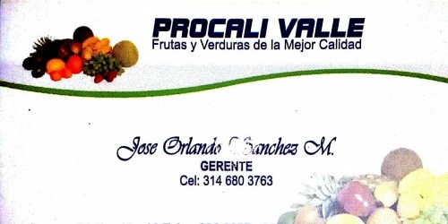PROCALI VALLE FRUTAS Y VERDURAS DE LA MEJOR CALIDAD