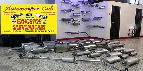 AUTOESCAPES CALI EXHOSTOS SILENCIADORES MOFLES