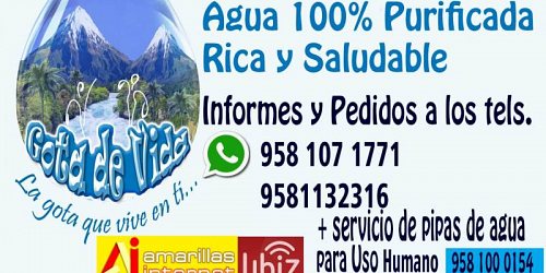 PURIFICADORA DE AGUA "GOTA DE VIDA"