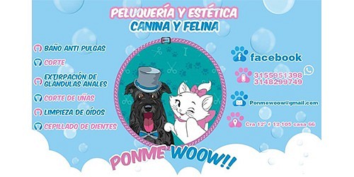 PELUQUERIA CANINA/FELINA PONME WOOW