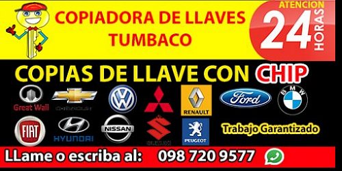 COPIADORA DE LLAVES TUMBACO