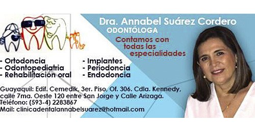 Dra. Annabel Suarez Cordero     ODONTOLOGA