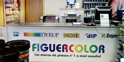 FIGUERCOLOR. Tienda de Pinturas. Papel Pintado. 