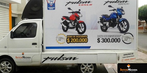 CARRO VALLA BUCARAMANGA INTERMEDIOS PUBLICIDAD