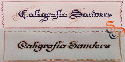 Caligrafia Sanders