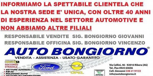 AUTO BONGIORNO RIBERA