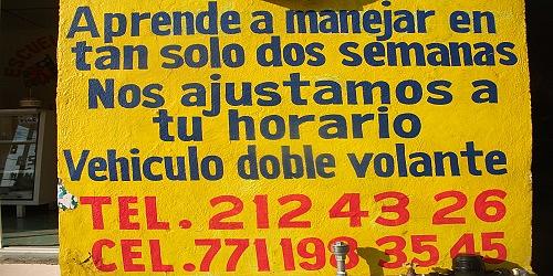 ESCUELA DE MANEJO UNIVERSAL. 01(771) 2124326.