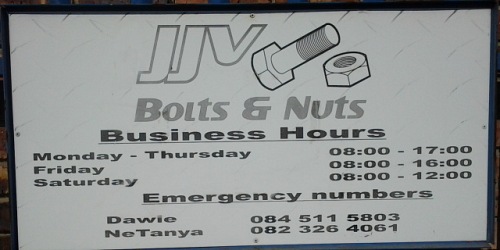 JJV Bolt & Nut