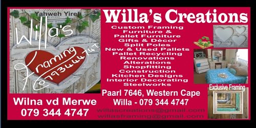 Willa's Framing Wilna vd Merwe