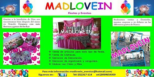 Fiestas y eventos en Manta Madlovein