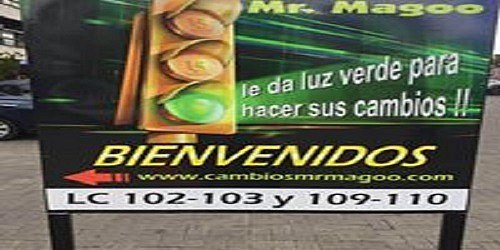 CAMBIOS DE MONEDA  EXTRANJERA MR MAGOO