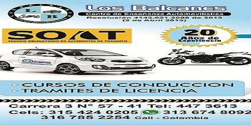 ESCUELA DE CONDUCCIÒN LOS BALCANES