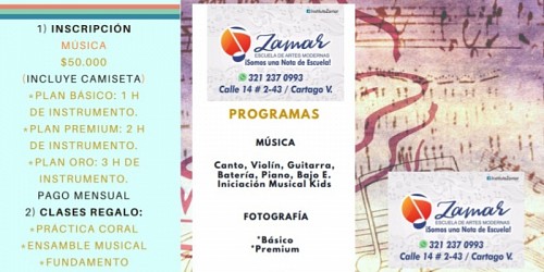 ZAMAR ESCUELA DE MÚSICA MODERNA