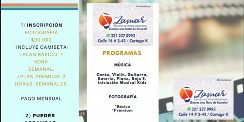 ZAMAR ESCUELA DE MÚSICA MODERNA