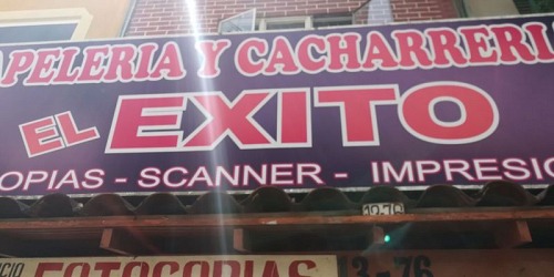 CACHARRERIA Y PAPELERIA EL EXITO