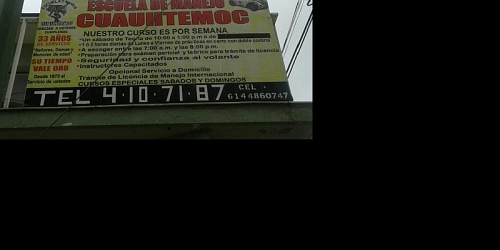 ESCUELA DE MANEJO CUAUHTEMOC