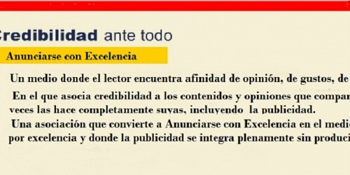 ANUNCIARSE CON EXCELENCIA