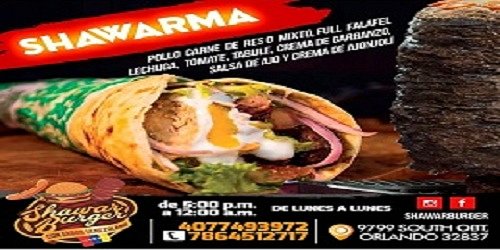 Shawar Burger Food Truck con sabor Venezolano en Orlando