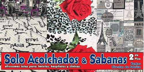 SOLO ACOLCHADOS Y SABANAS