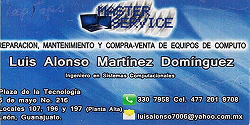 Reparación de Laptops y PC´s en León MASTER SERVICE