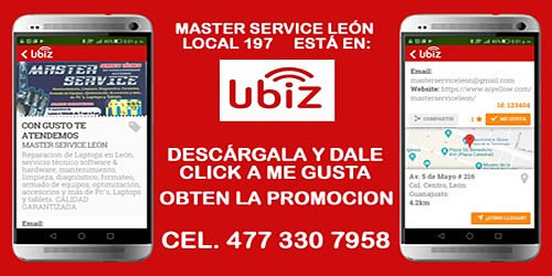 Reparación de Laptops y PC´s en León MASTER SERVICE