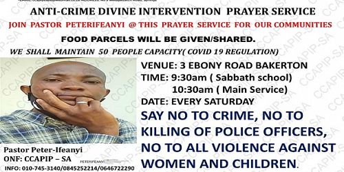 Community Crime And Police Intercessory Prayers